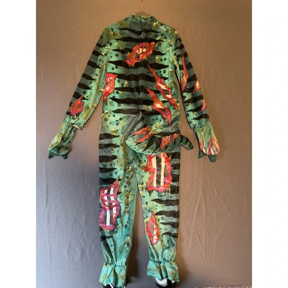 Spirit Halloween Zombie Dino Costume Toddler 5T-6T Complete Hood Storage Bag
